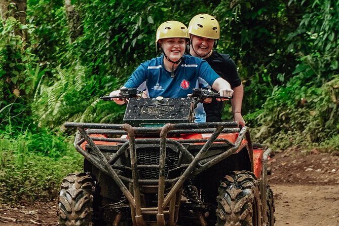 Bali ATV Quad Adventure Ubud Monkey Forest and Waterfall - Pertiwi Adventure ATV quad biking: tropical trails, rice scenery, and river crossings