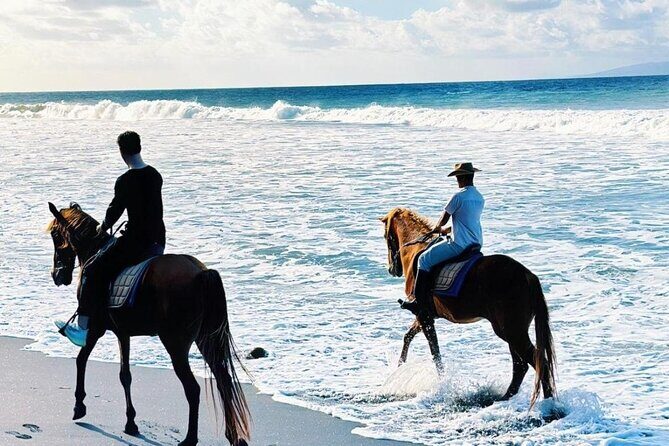 Bali Horse Riding Trot & Canter Saba Beach with Local Temple - How the Hour Works: Pickup, Helmet, Locker, and Temple Stop