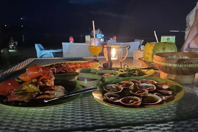 Bali Romantic Seafood Dinner under sunset jimbaran Beach - Beach tables on the sand: the good part, the reality check