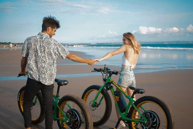 eBike Private Beach Tour Express (2 Hour) - Kuta Beach to Pantai Jerman: where the boardwalk and sand work together