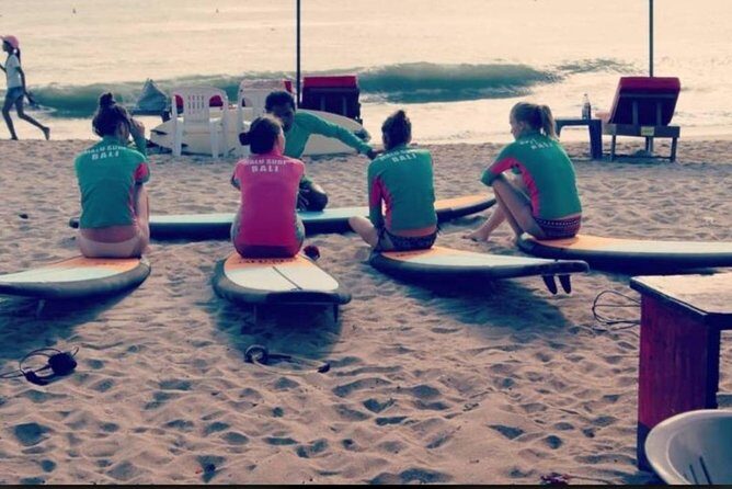 Group surf lesson by Malu Surf Bali - What’s Included for About $20: Gear, Rashguard, and Photos