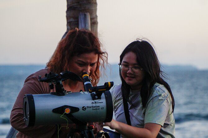 Stargazing Under the Bali Skies - The 6:30 pm Beach Setup at Munggu Beach Sea