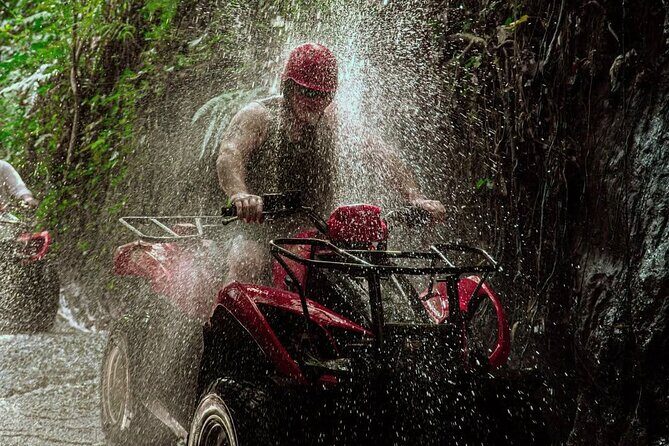 Ubud Bali ATV Quad Bike Legong Temple cave with Lunch and Pool - Quad Bike ATV Ride: Mud, Jungle Trails, Rice Paddies, and Cave Stops